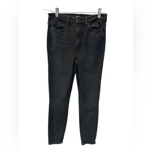 Womens PAIGE Margot Ankle Skinny Jeans Size 27 Total Eclipse Faded Black EUC